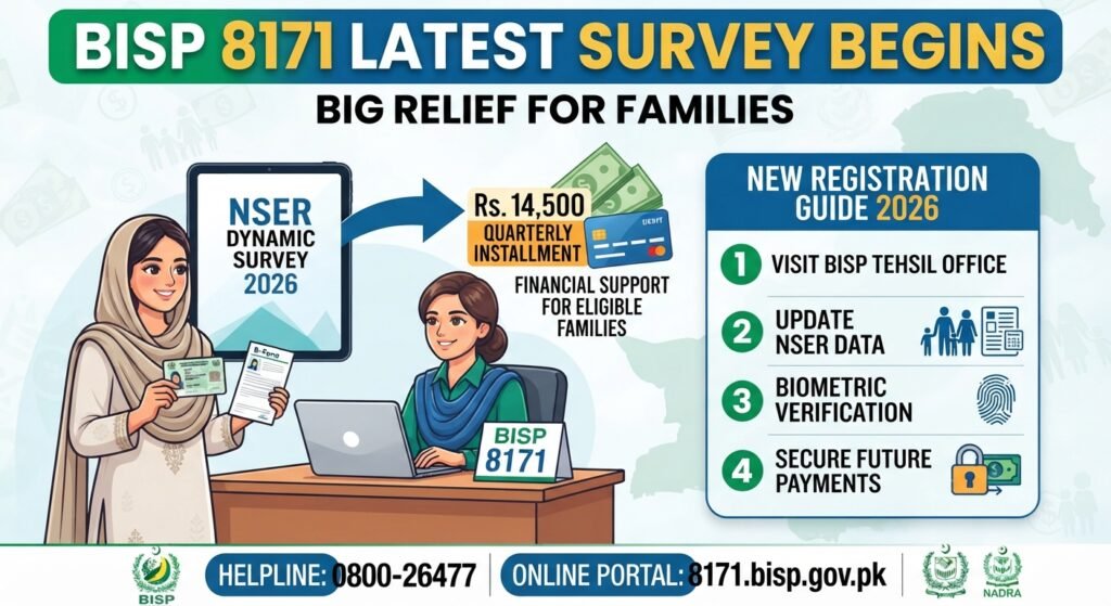 BISP 8171 Latest Survey Begins: Big Relief for Families – New Registration Guide 2026