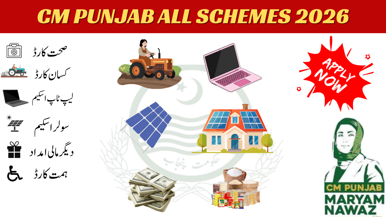 CM Punjab All Scheme List March 2026