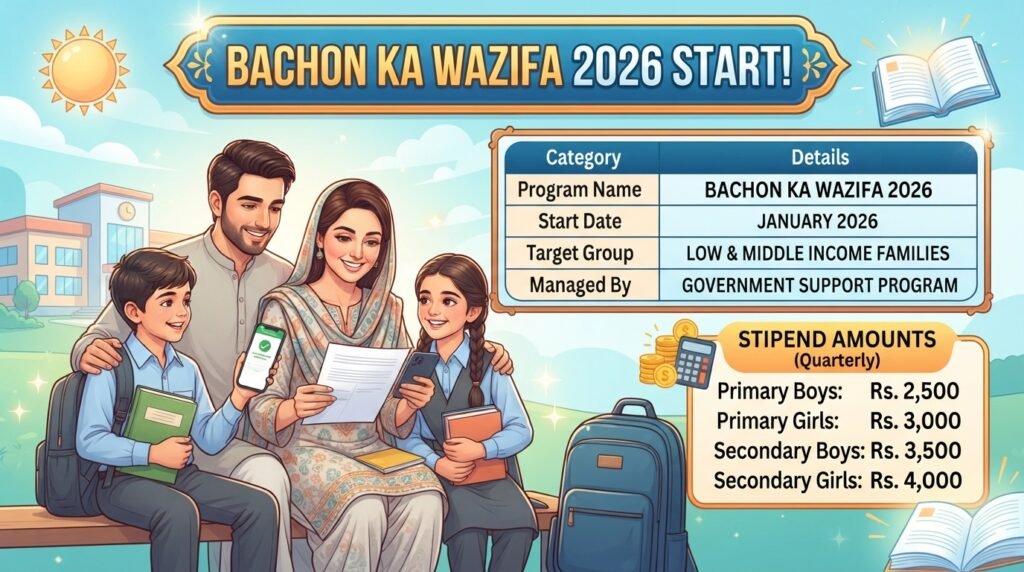 Bachon Ka Wazifa 2026 Start