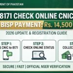 8171 Check Online CNIC 2026 Online Registration