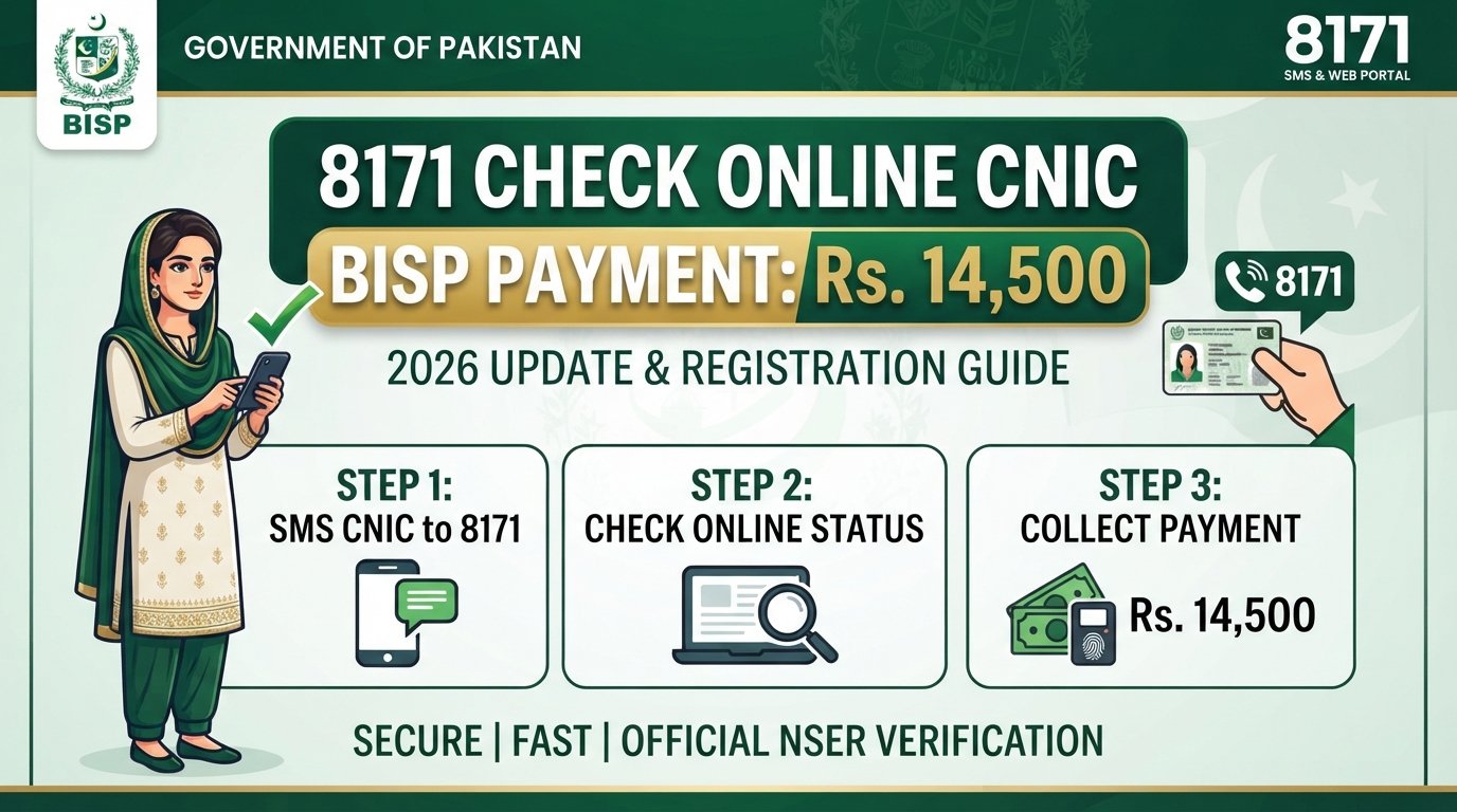 8171 Check Online CNIC 2026 Online Registration
