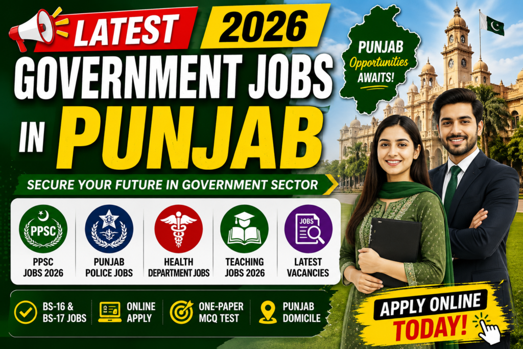 Government Jobs in Punjab 2026