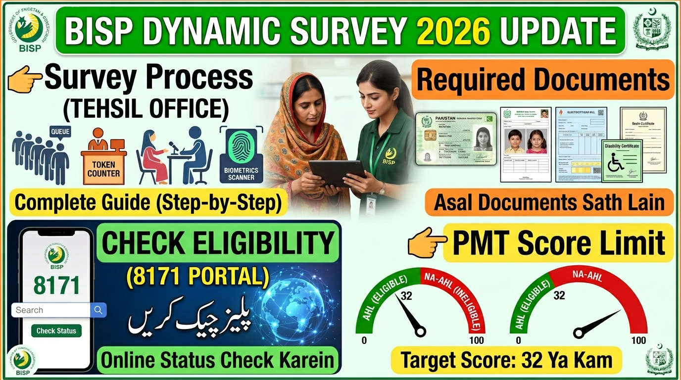 BISP Tehsil Office Dynamic Survey 202