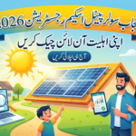 2026 پنجاب سولر پینل اسکیم رجسٹریشن