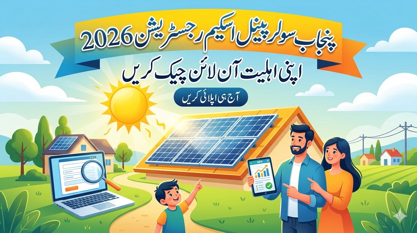2026 پنجاب سولر پینل اسکیم رجسٹریشن