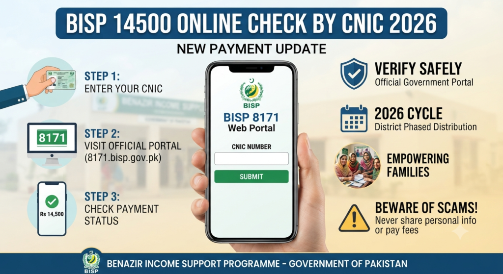BISP 14500 Online Check By CNIC 2026