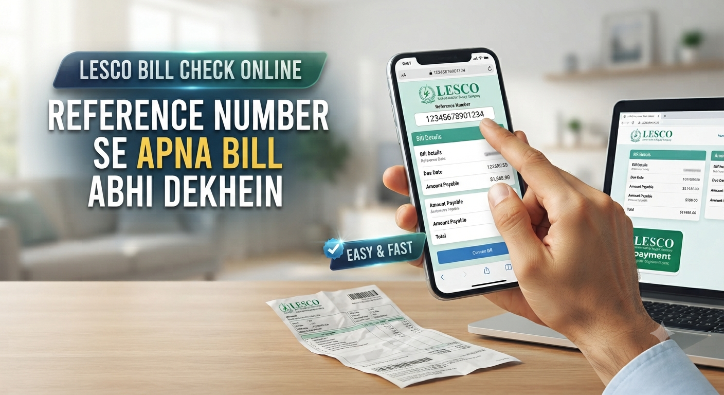 LESCO Online Bill Check Karne Ka Tarika