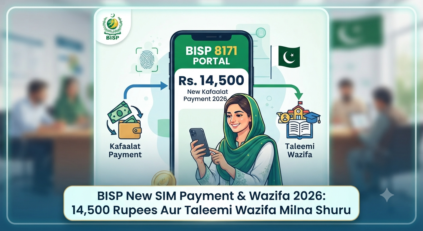 BISP New SIM Payment & Wazifa 2026