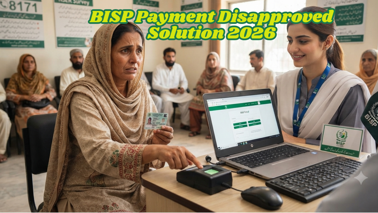 BISP Payment Disapproved Solution 2026