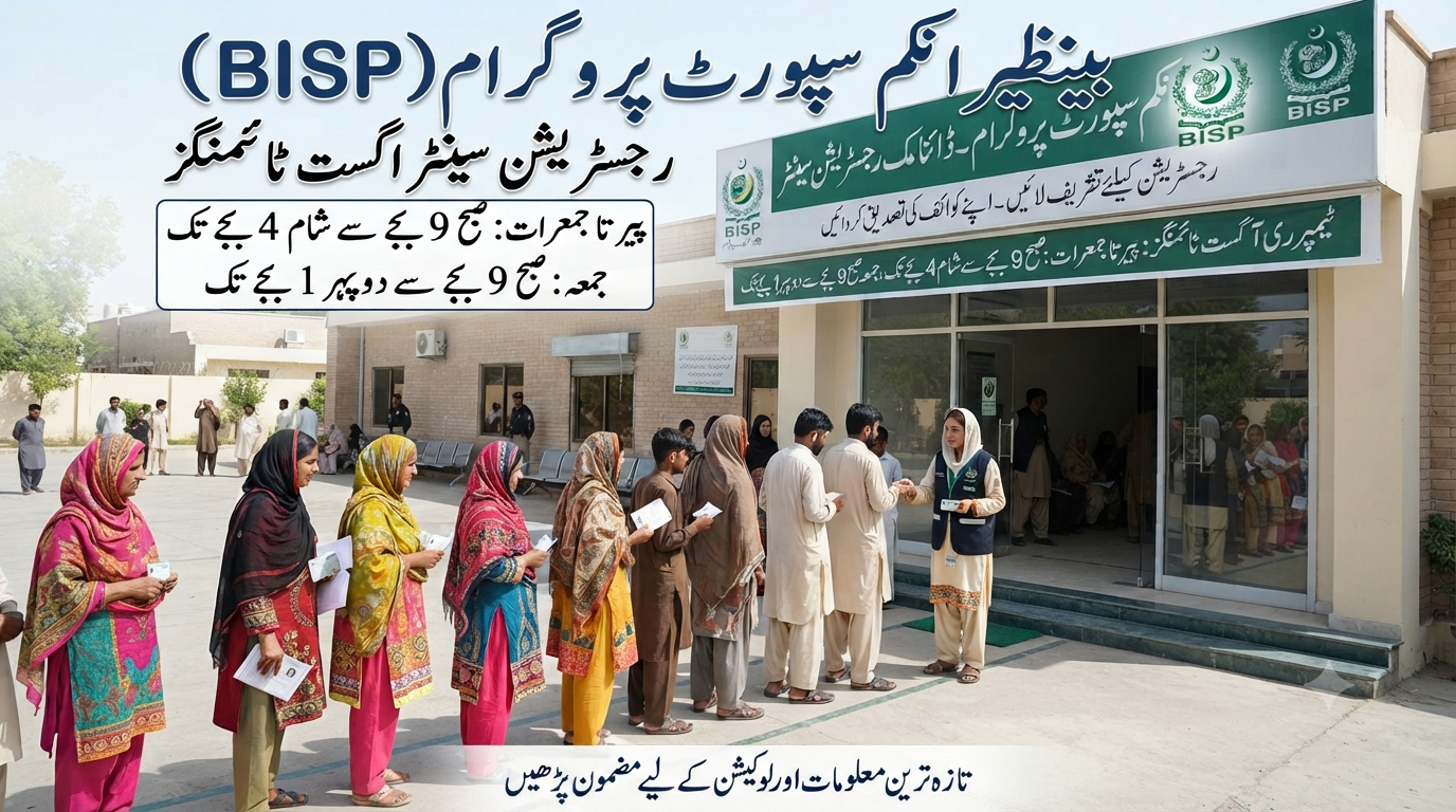 BISP Registration Center Near Me August Timings