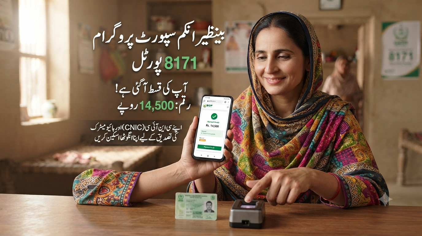 How to Check BISP 14500 Payment by CNIC 8171
