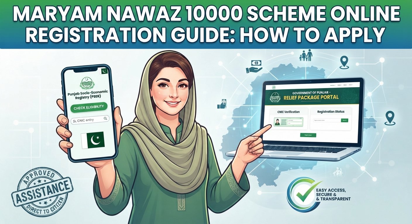 Maryam Nawaz 10000 Scheme Online Registration