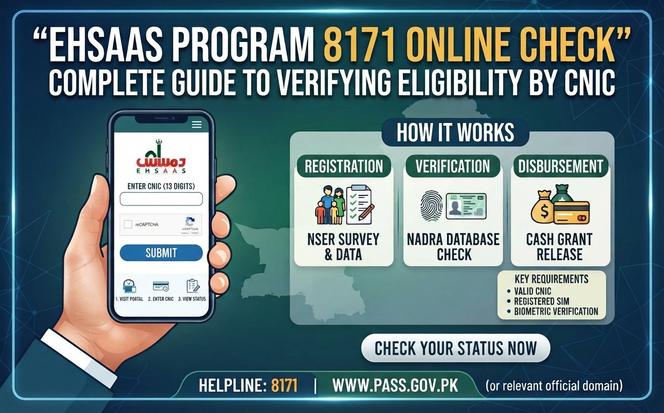 Ehsaas Program 8171 Online by CNIC