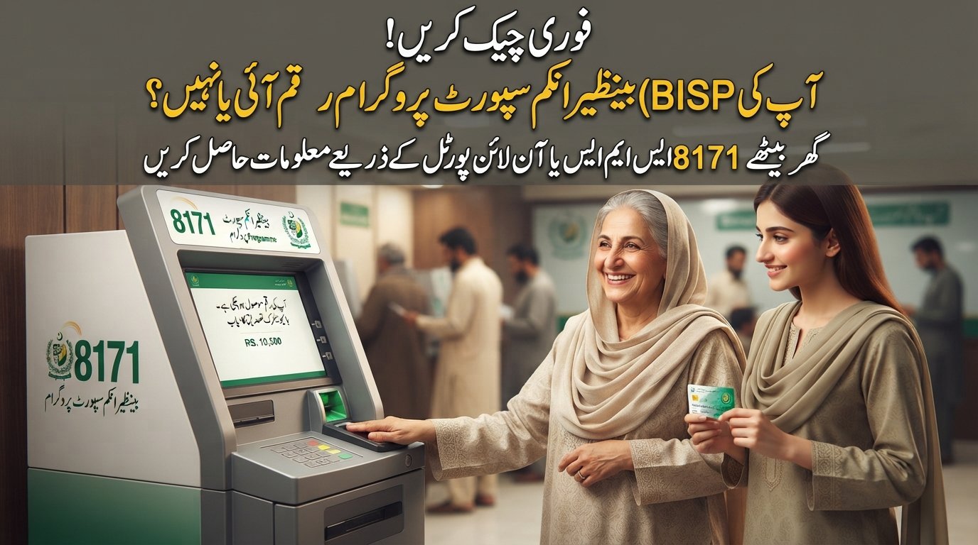 بینظیر انکم سپورٹ پروگرام رقم آئی یا نہیں